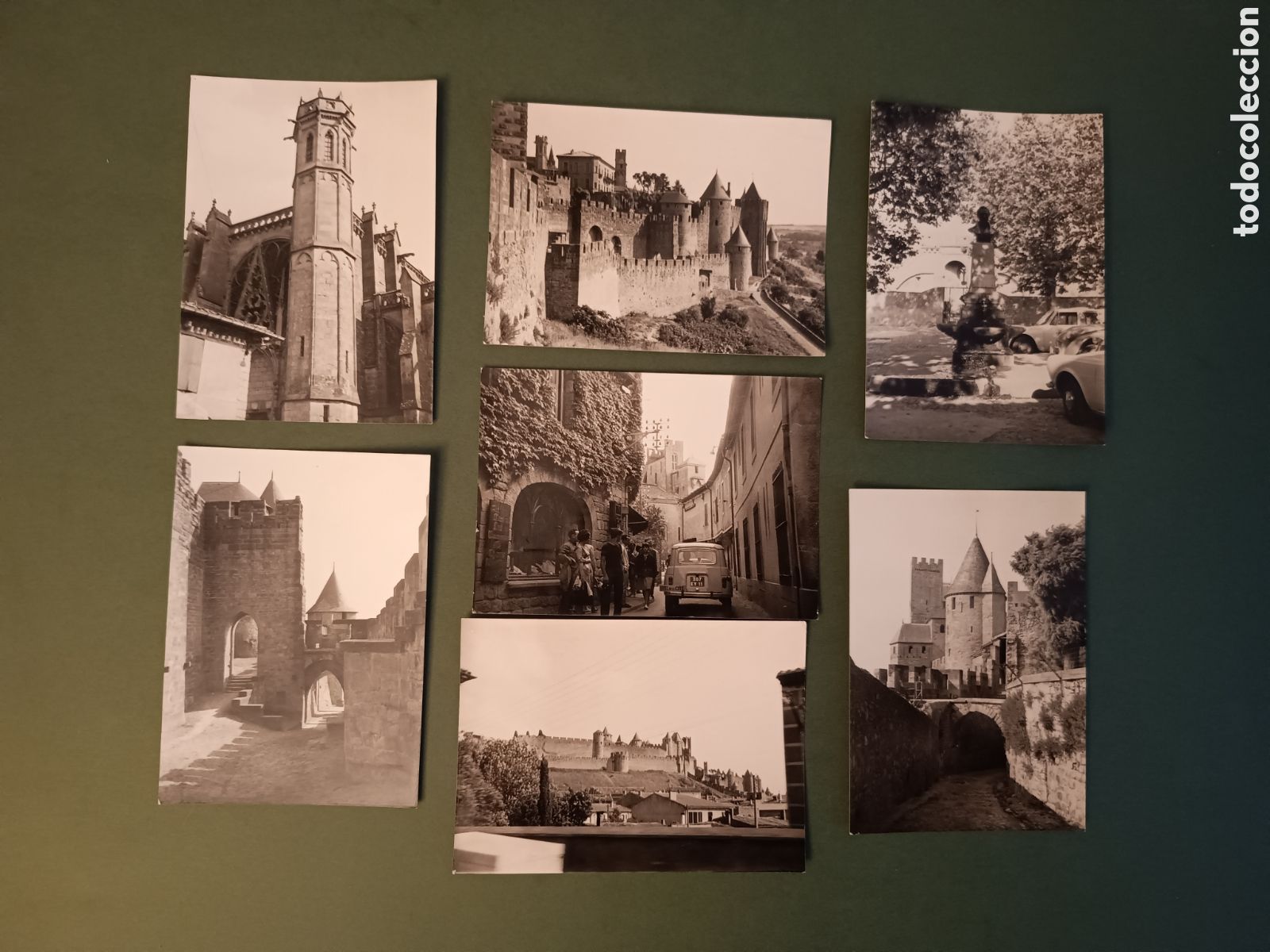 Photographie ancienne: 7 FOTOGRAF&Iacute;AS DE CARCASSONNE - A&Ntilde;OS 60 - 10,5x7,5cm aprox.