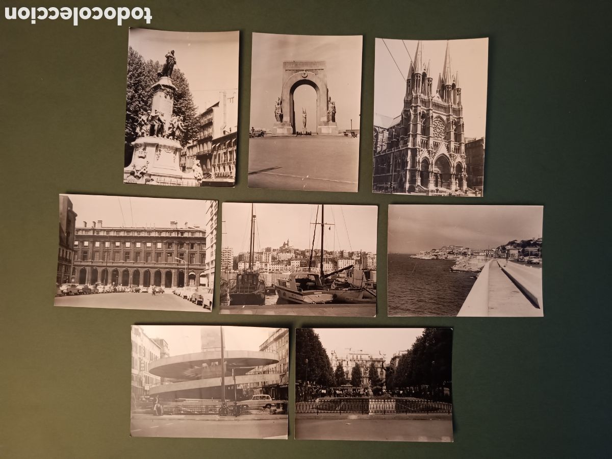 Fotografia antiga: 8 FOTOGRAF&Iacute;AS DE MARSELLA - A&Ntilde;OS 60 - 10,5x7,5cm aprox.