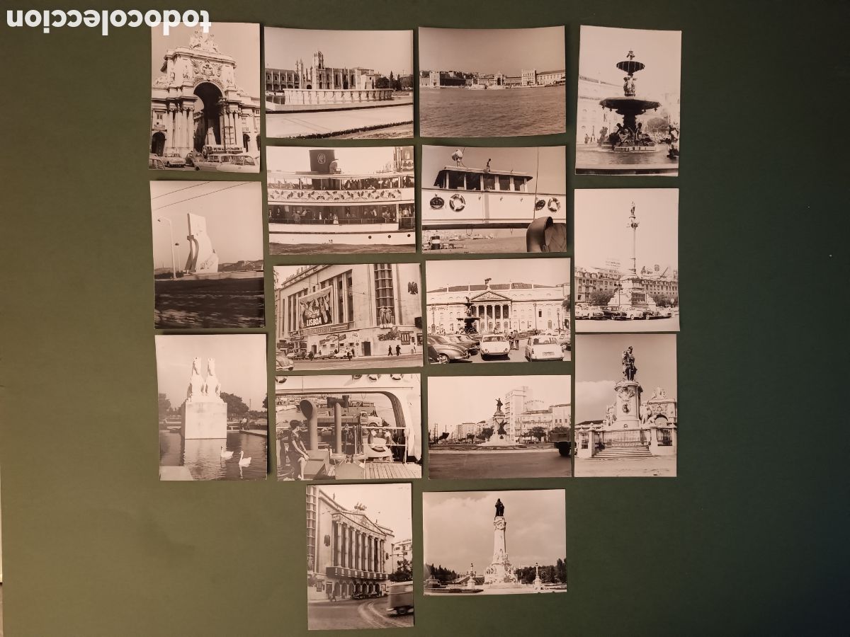 Alte Fotografie: 16 FOTOGRAF&Iacute;AS DE LISBOA - A&Ntilde;OS 60 - 10,5x7,5cm aprox.