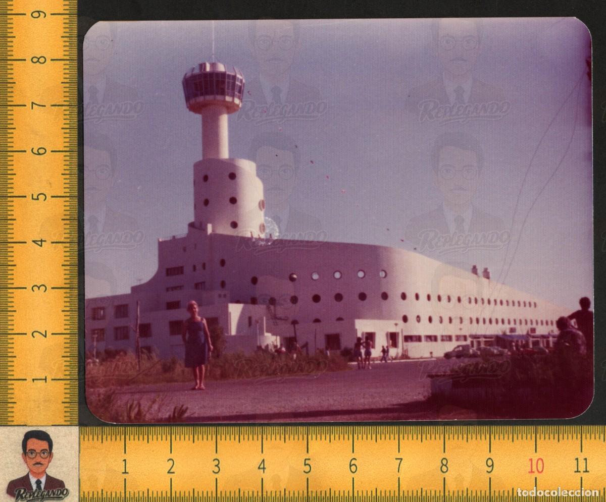 Alte Fotografie: CLUB N&Aacute;UTICO EMPURIABRAVA - TORRE MIRADOR PANOR&Aacute;MICO RESTAURANTE - COSTA BRAVA GIRONA - FOTO A&Ntilde;OS 70