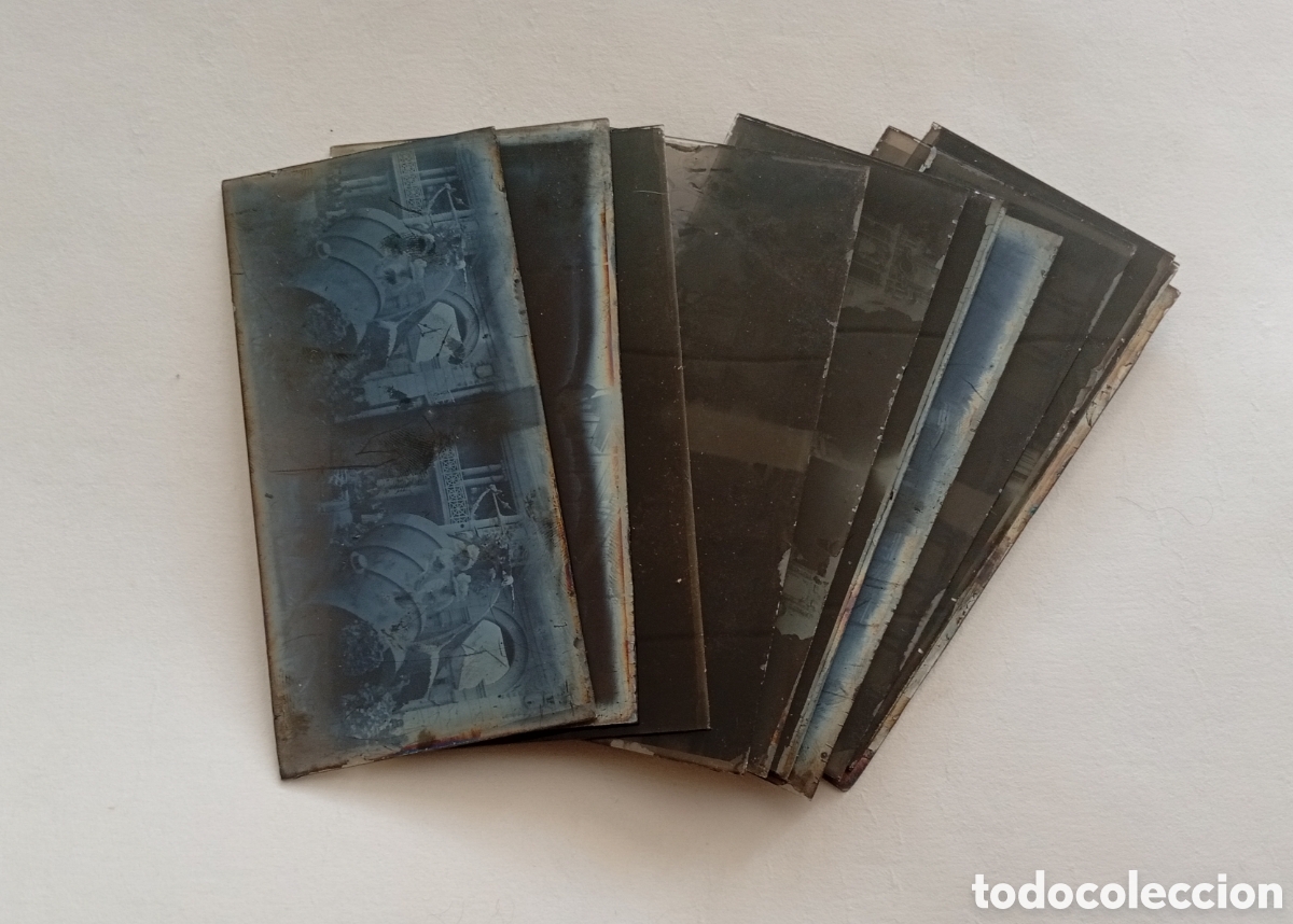 Alte Fotografie: 12 fotograf&iacute;as cristal Madrid principios XX