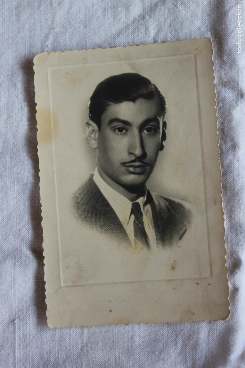Alte Fotografie: CABALLERO CON BIGOTE LUMIERE STUDIO MADRID