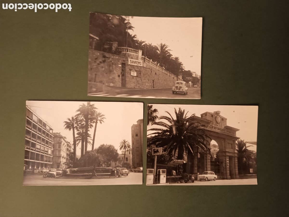 Fotografia antiga: 3 FOTOGRAF&Iacute;AS DE SAN REMO - A&Ntilde;OS 60 - 10,5x7,5cm aprox.