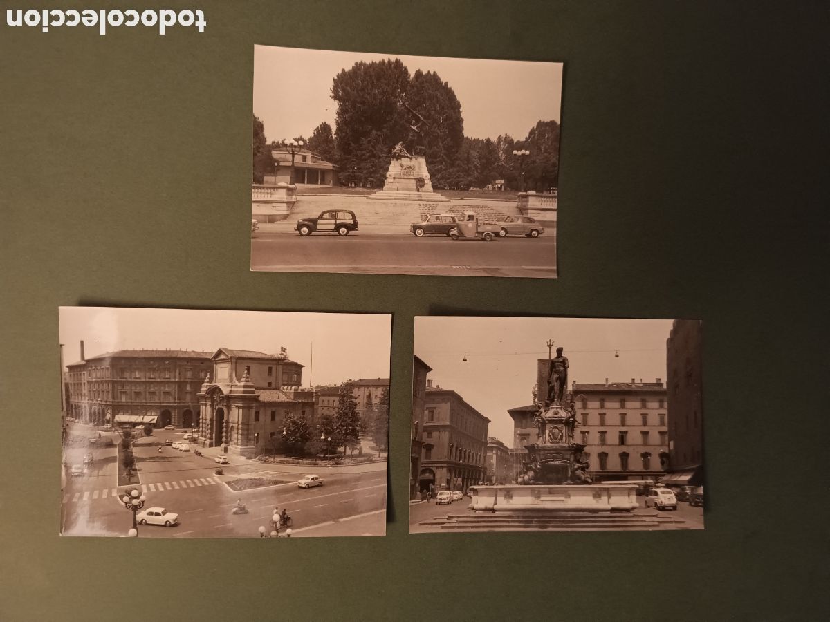 Fotografia antiga: 3 FOTOGRAF&Iacute;AS DE BOLONIA - A&Ntilde;OS 60 - 10,5x7,5cm aprox.