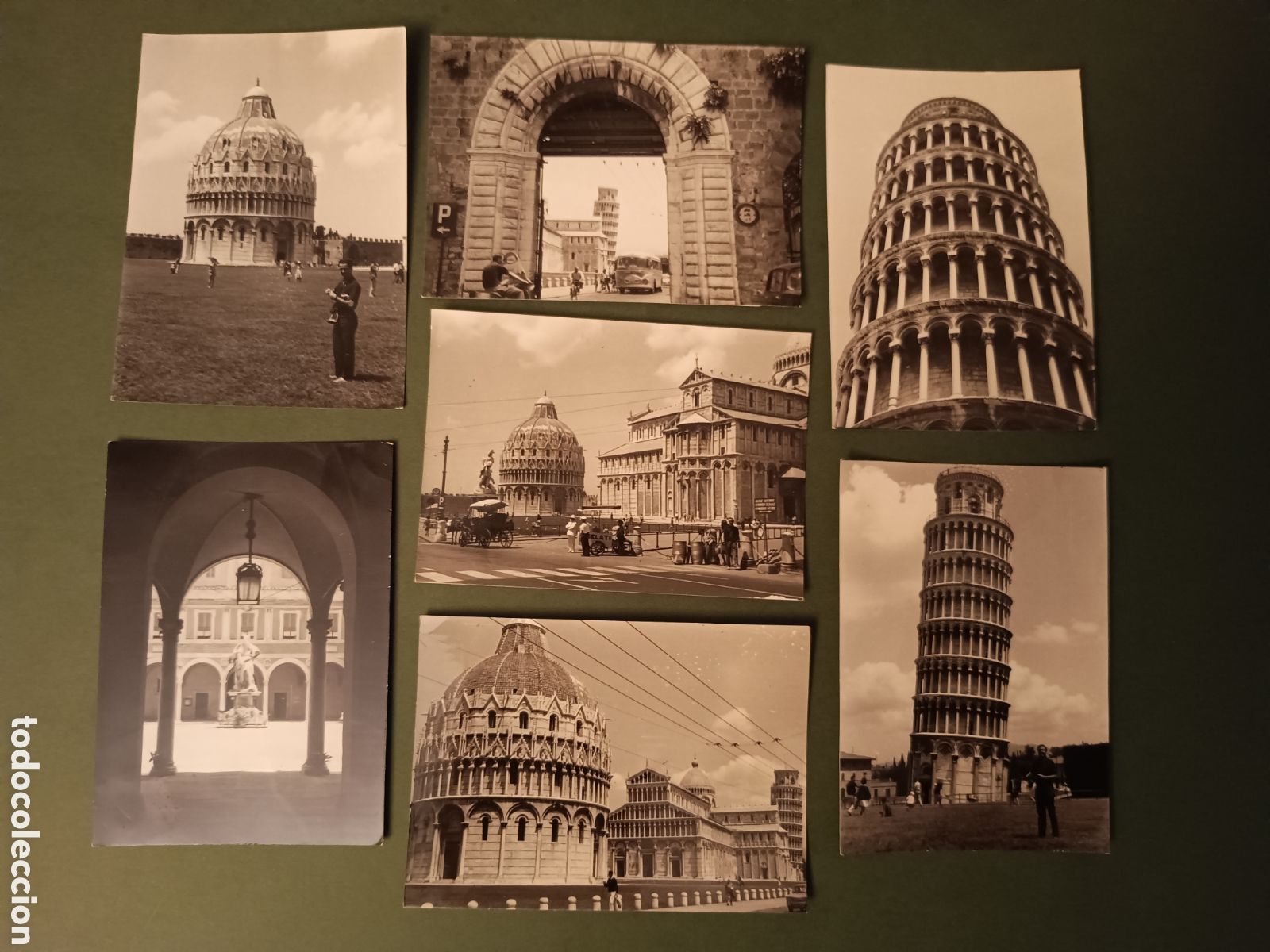 Fotografia antiga: 7 FOTOGRAF&Iacute;AS DE PISA - A&Ntilde;OS 60 - 10,5x7,5cm aprox.