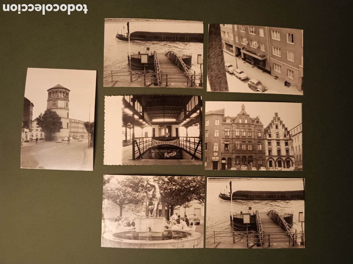 Fotografia antiga: 7 FOTOGRAF&Iacute;AS DE DUSSELDORF - A&Ntilde;OS 60 - 10,5x7,5cm aprox.