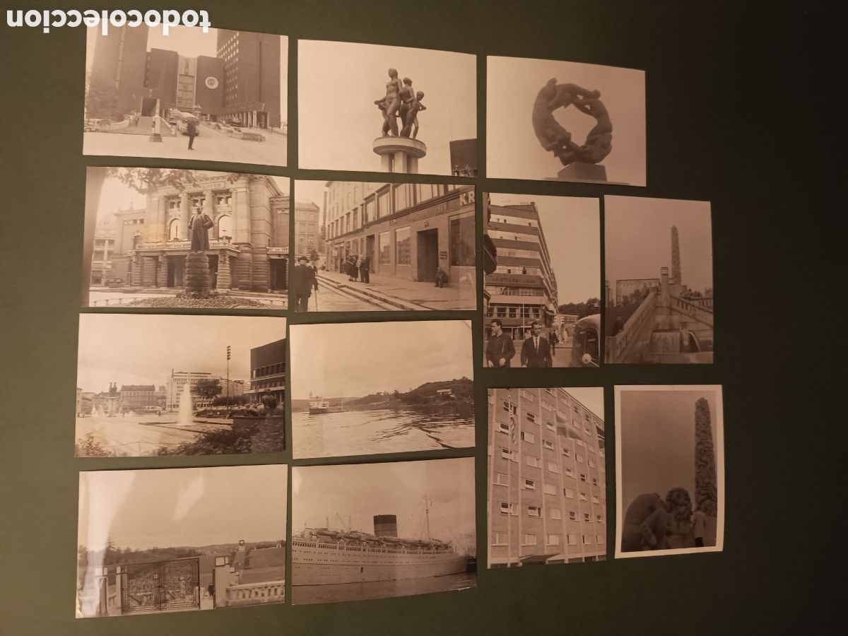 Fotografia antiga: 13 FOTOGRAF&Iacute;AS DE OSLO - A&Ntilde;OS 60 - 10,5x7,5cm aprox.