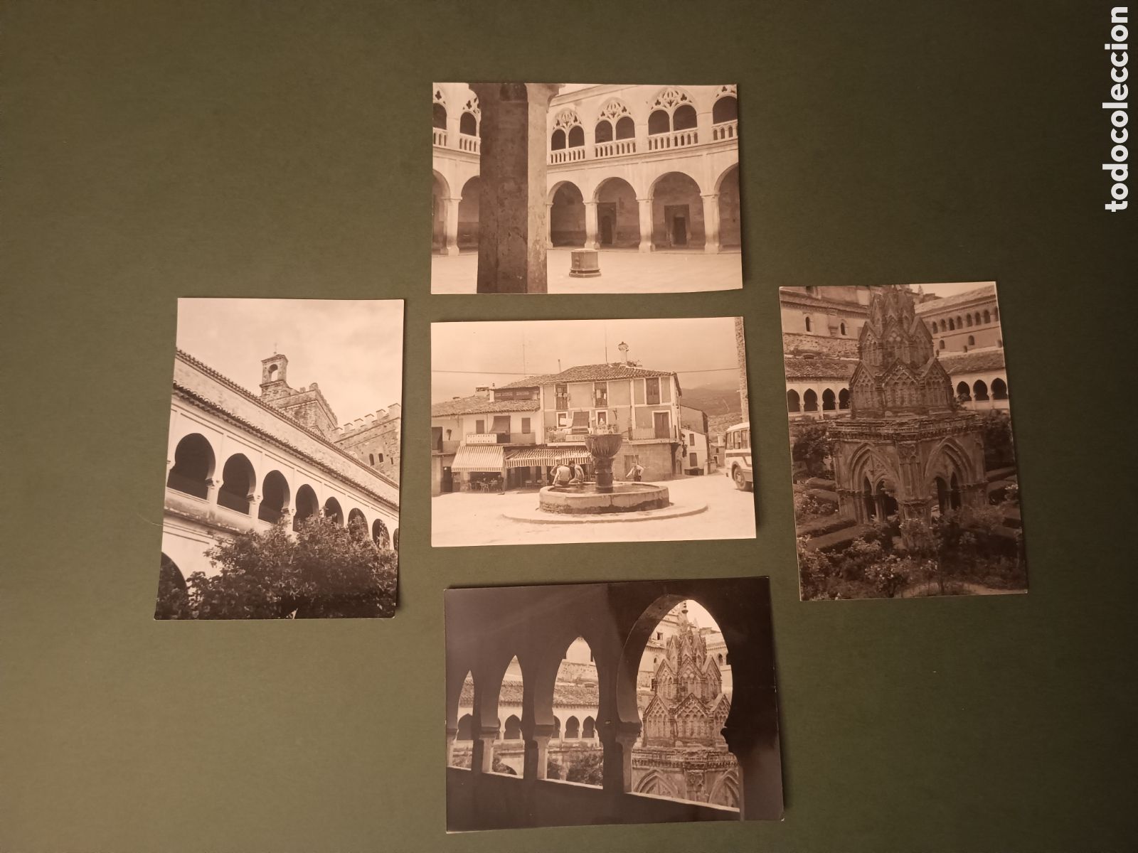 Fotografia antiga: 5 FOTOGRAF&Iacute;AS DE MONASTERIO DE GUADALUPE C&Aacute;CERES - A&Ntilde;OS 60 - 10,5x7,5cm aprox.