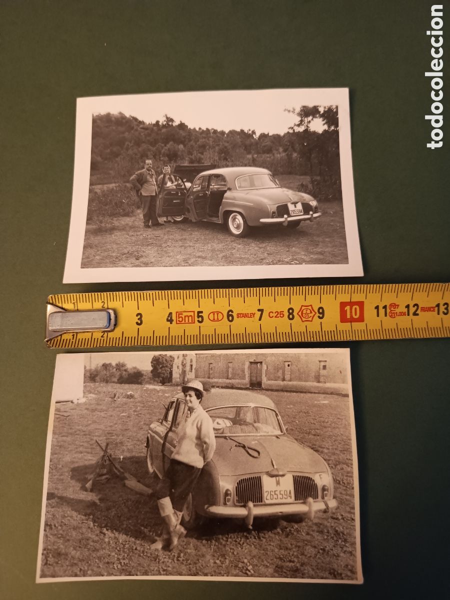 Fotograf&iacute;a antigua: 2 FOTOGRAF&Iacute;AS DE RENAULT DAUPHINE GORDINI - A&Ntilde;OS 60