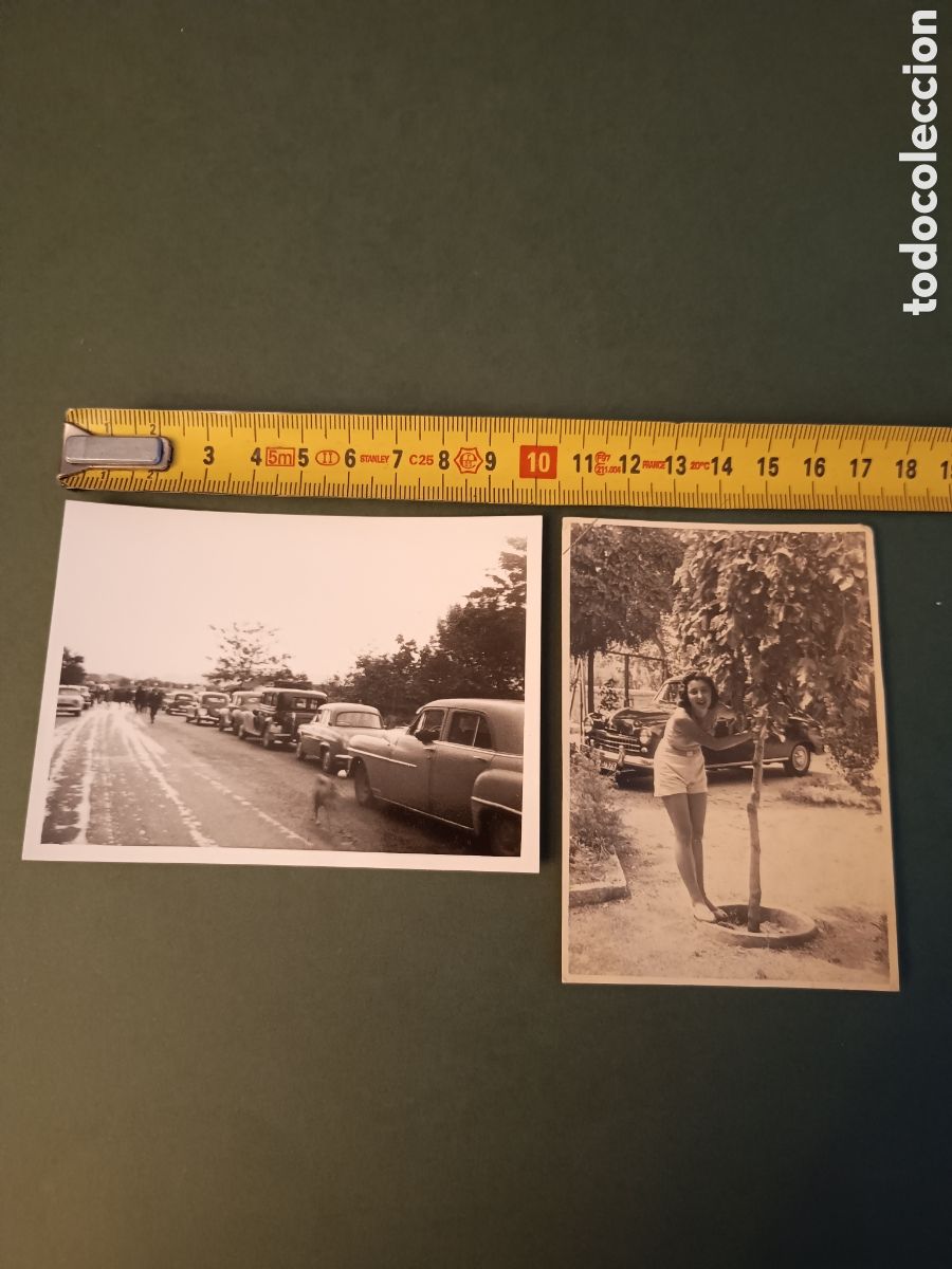 Fotograf&iacute;a antigua: 2 FOTOGRAF&Iacute;AS DE COCHES ANTIGUOS