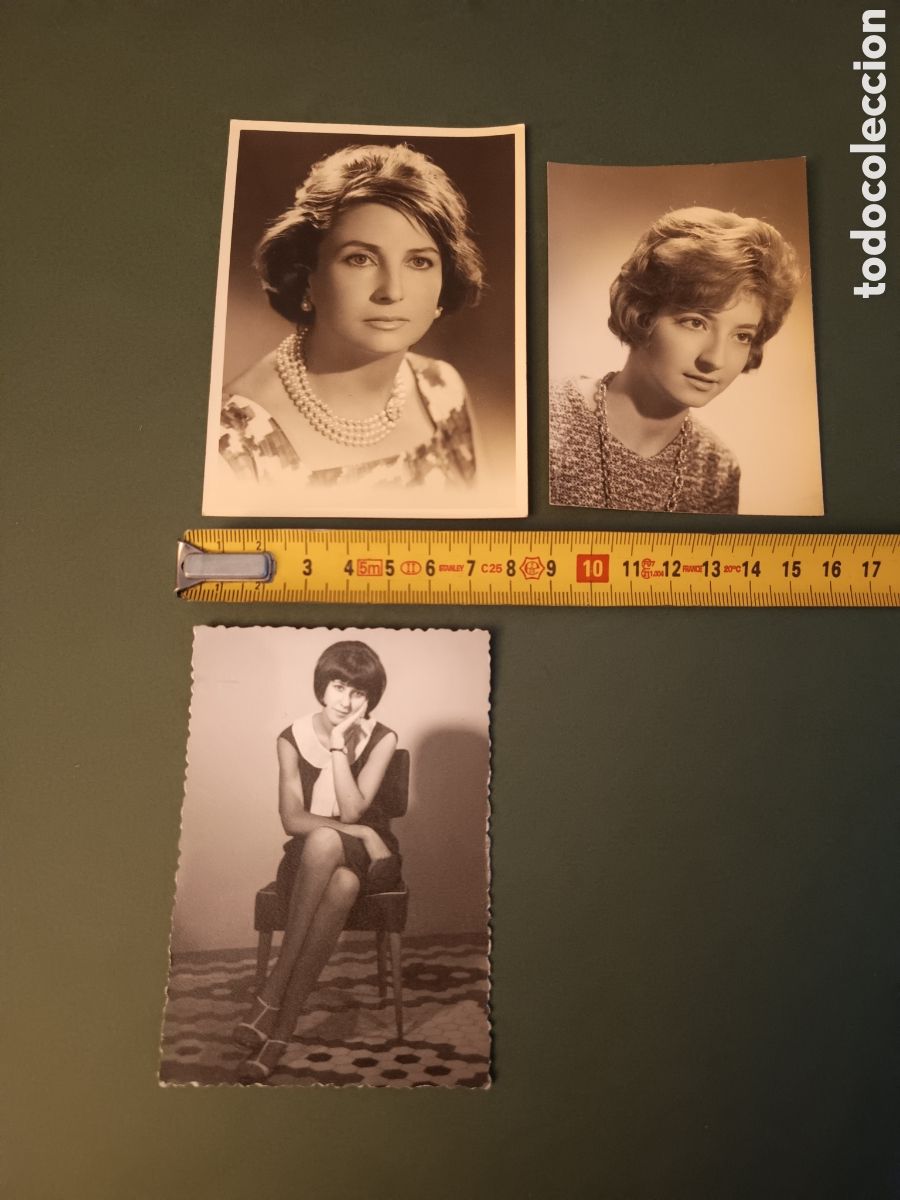 Alte Fotografie: 3 FOTOGRAF&Iacute;AS DE CHICAS - DIFERENTES FOT&Oacute;GRAFOS