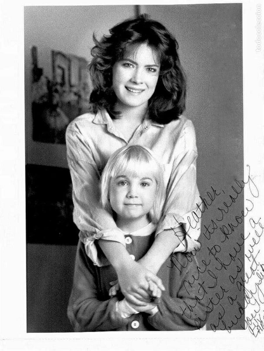 Alte Fotografie: LARA FLYNN BOYLE & HEATHER O'ROURKE. FOTOGRAFIA.