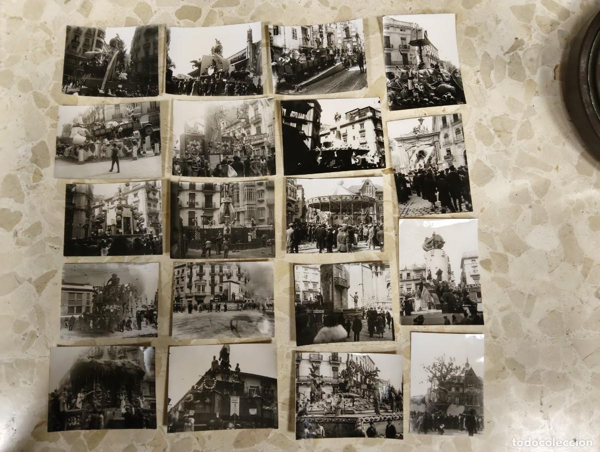 Alte Fotografie: 19 FOTOS DE DIVERSAS FALLAS DE VALENCIA A&Ntilde;OS 1928 A 1936 - COPIAS DE CRISTALES QUE TENGO