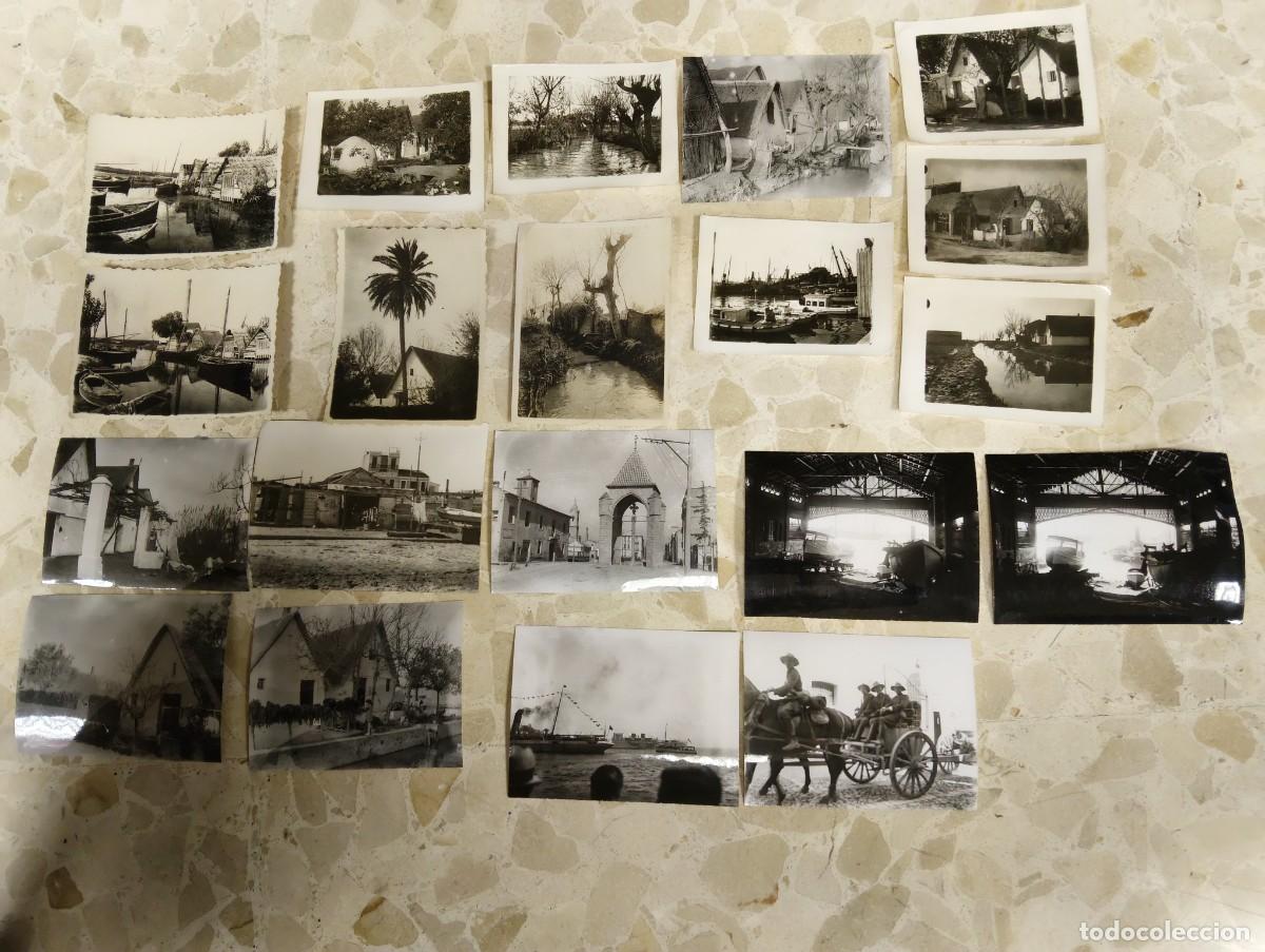 Alte Fotografie: 20 FOTOS DE DIVERSOS MONUMENTOS , BARRACAS , ATARAZANAS PUERTO , COSTUMBRISMO VALENCIA 1928 A 1931