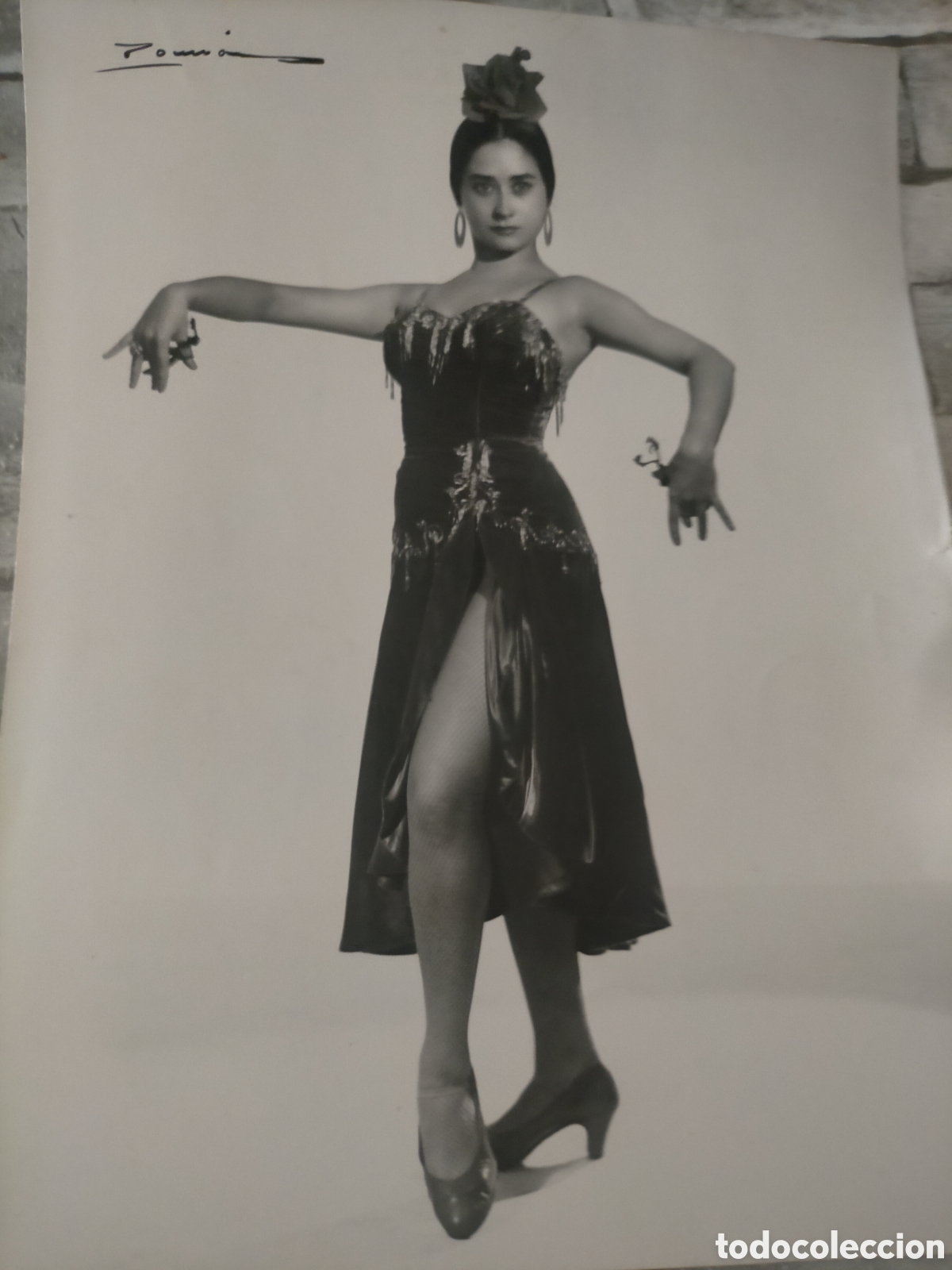 Fotograf&iacute;a antigua: Retrato de In&eacute;s montero ballerina espa&ntilde;ola