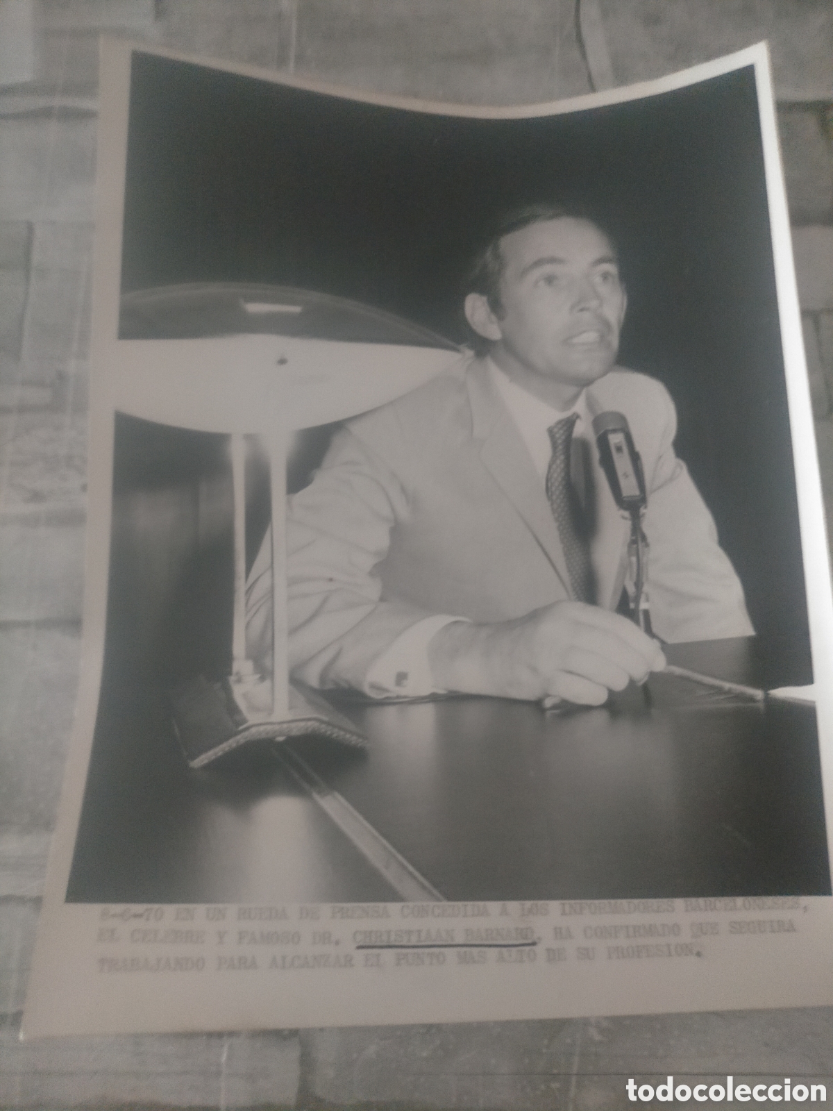 Fotograf&iacute;a antigua: Dr. Christiaan Barnard (c. 1970)