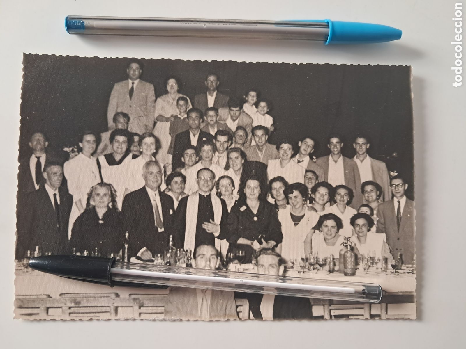 Fotograf&iacute;a antigua: ALGEMESI PRIMERA MISA DEL SACERDOTE MANUEL GANDIA FRANCES 3 -7- 1955 FOTO CIPRIANO TEODORO (26-12 )