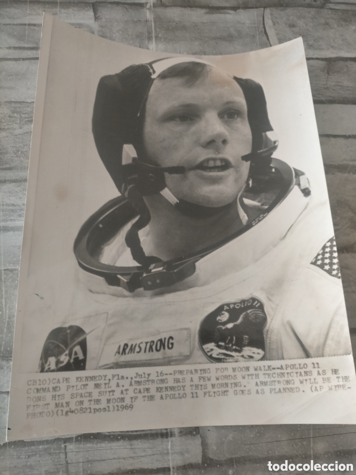 Fotograf&iacute;a antigua: Apolo 8 Nil amstrong astronauta - Foto 1