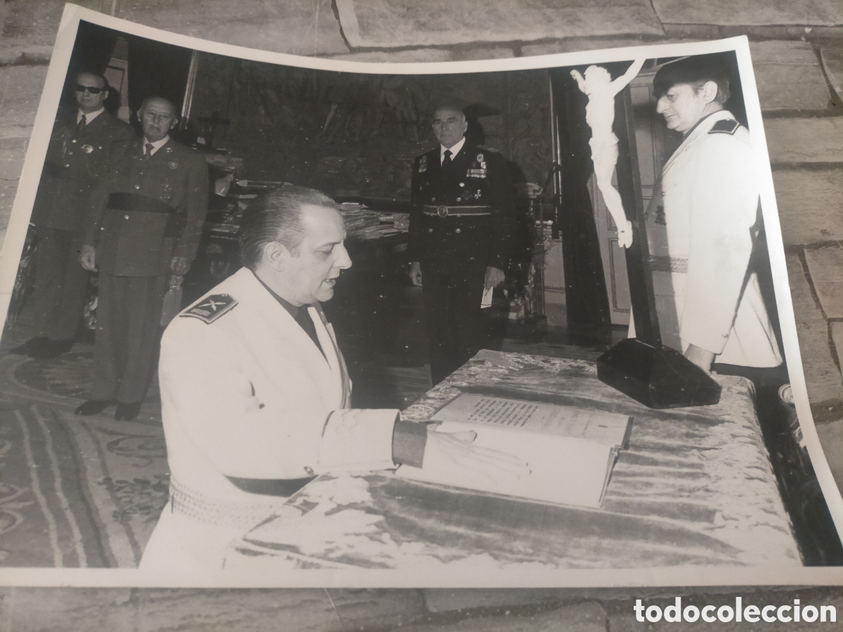 Fotograf&iacute;a antigua: Luis Carrero blanco y francisco Franco