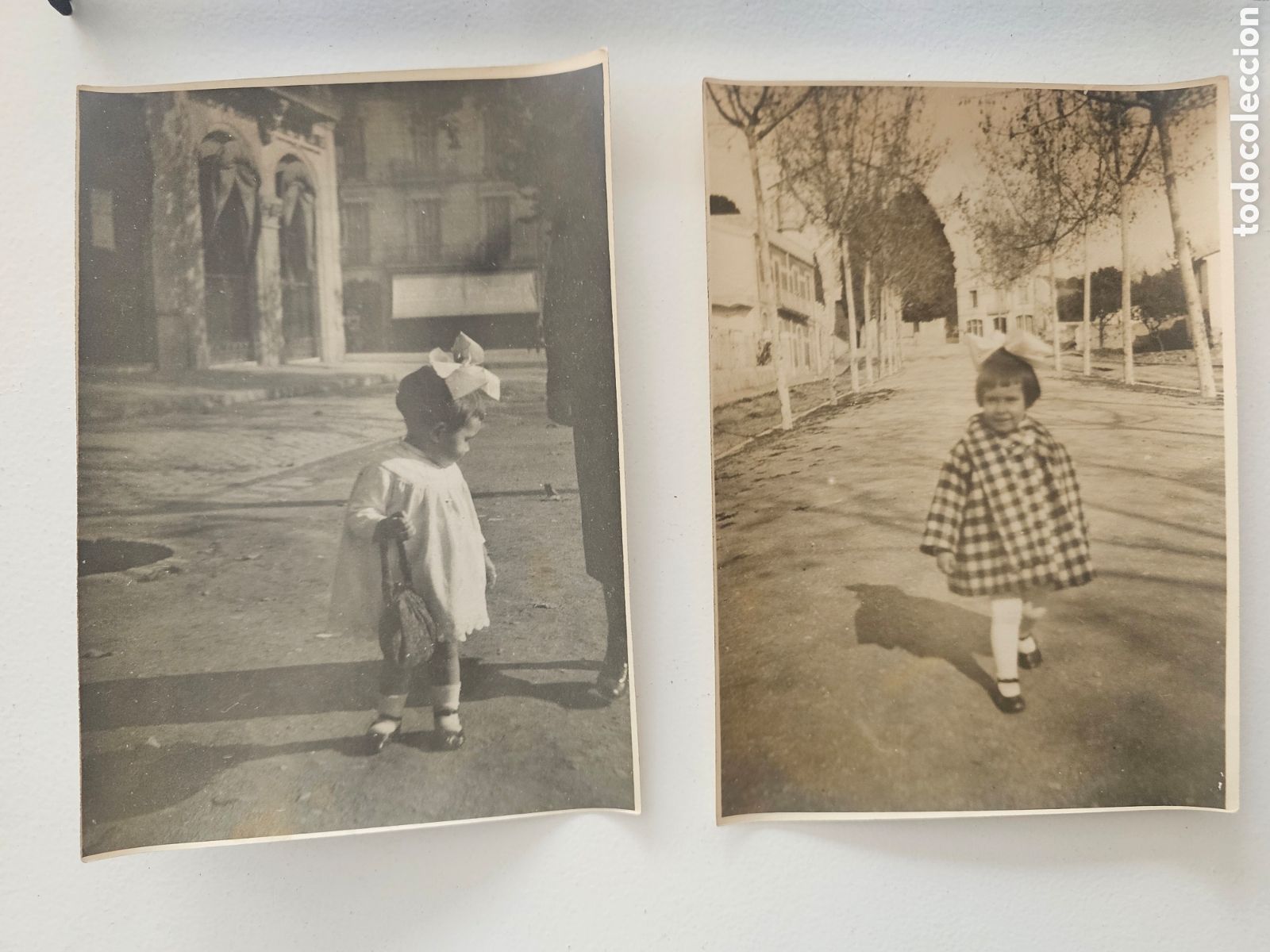 Fotograf&iacute;a antigua: ​LOTE 2 FOTOGRAF&Iacute;AS ANTIGUAS NI&Ntilde;A A&Ntilde;OS 20 30 - MODA INFANTIL &Eacute;POCA