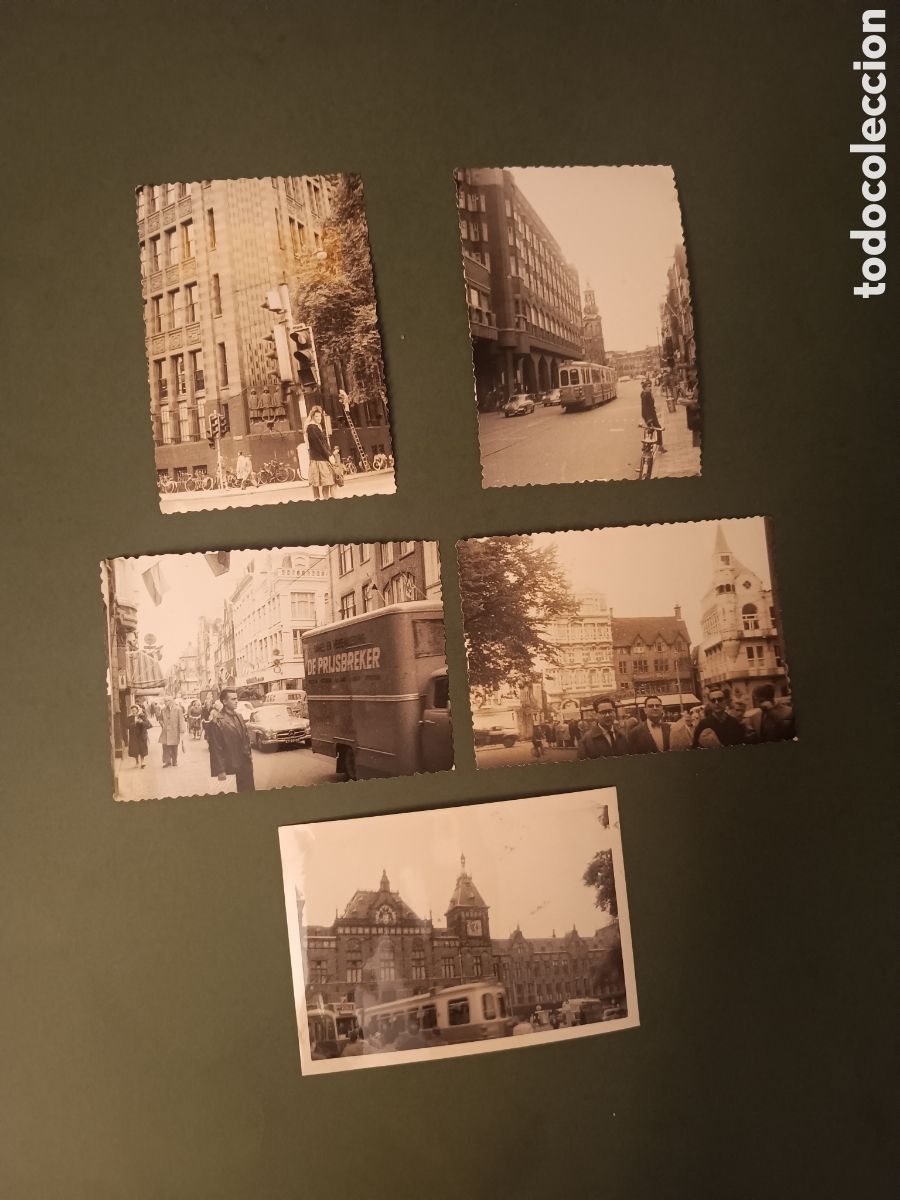 Fotograf&iacute;a antigua: 5 FOTOGRAF&Iacute;AS DE AMSTERDAM - A&Ntilde;OS 60 - 10,5x7,5cm aprox.