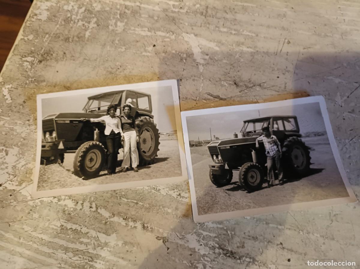 Fotograf&iacute;a antigua: FOTOGRAFIA TRACTOR RENAULT 88E MATRICULA ZARAGOZA