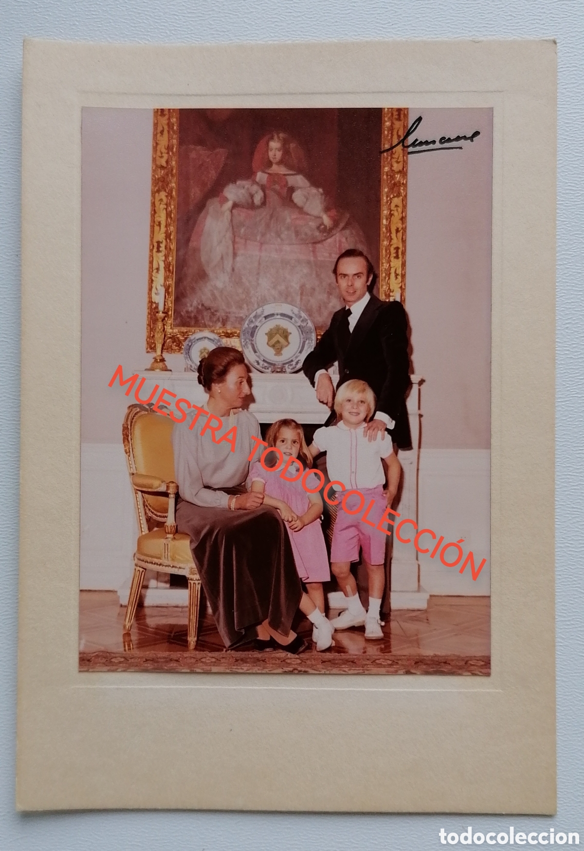 Fotograf&iacute;a antigua: FOTOGRAF&Iacute;A MARGARITA DE BORBON Y CARLOS ZURITA