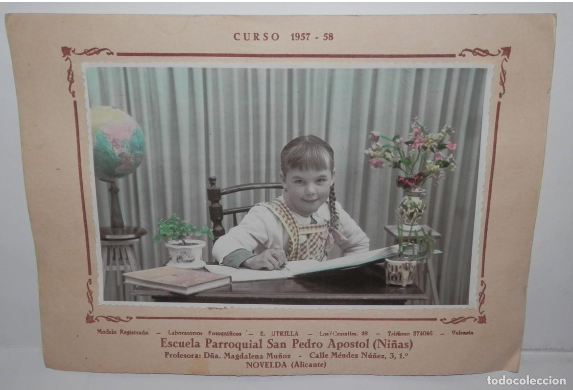 Fotograf&iacute;a antigua: ANTIGUA FOTO ESCUELA PARROQUIAL SAN PEDRO APOSTOL ( NI&Ntilde;AS ) - 1957
