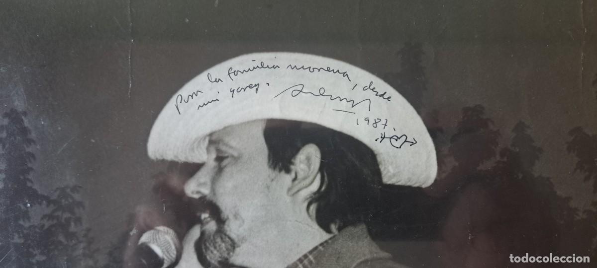 Fotograf&iacute;a antigua: Silvio Rodriguez y Pablo Milanes, Fotograf&iacute;a firmada.