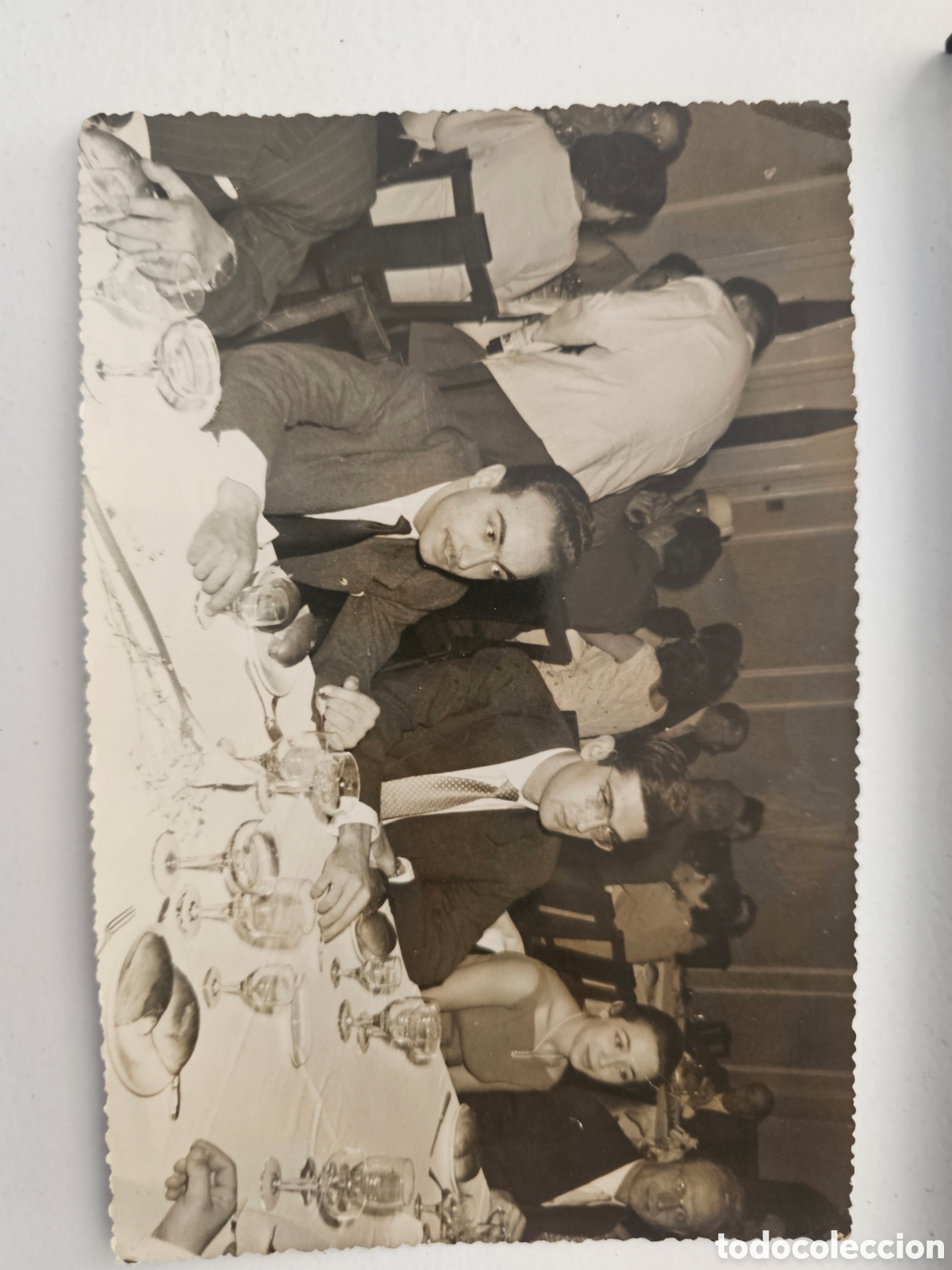 Fotograf&iacute;a antigua: Fotograf&iacute;a antigua banquete banquete de gala / fiesta. Barcelona. A&ntilde;os 50-60. 9x14 cm