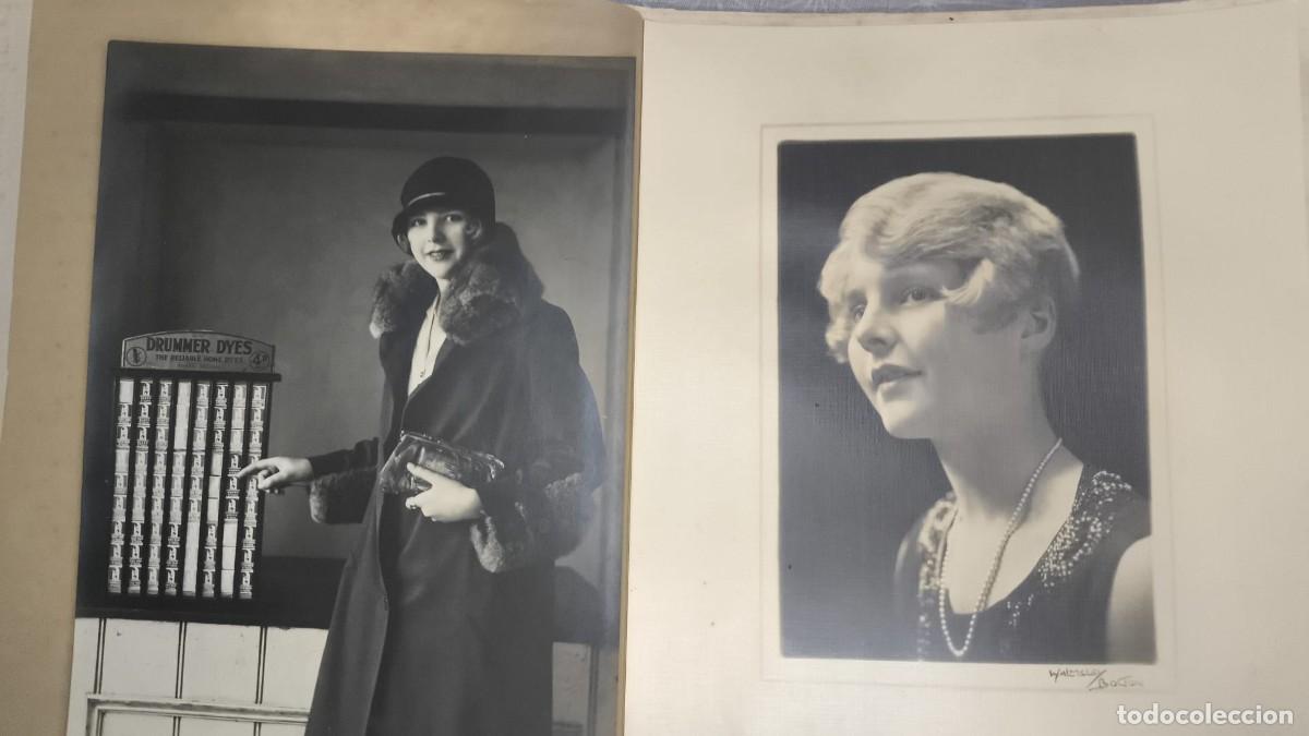 Fotograf&iacute;a antigua: Lote 2 Fotograf&iacute;as Antiguas A&ntilde;os 20 Moda Flapper - Retrato Estudio Walmsley Bolton + Publicidad Drum