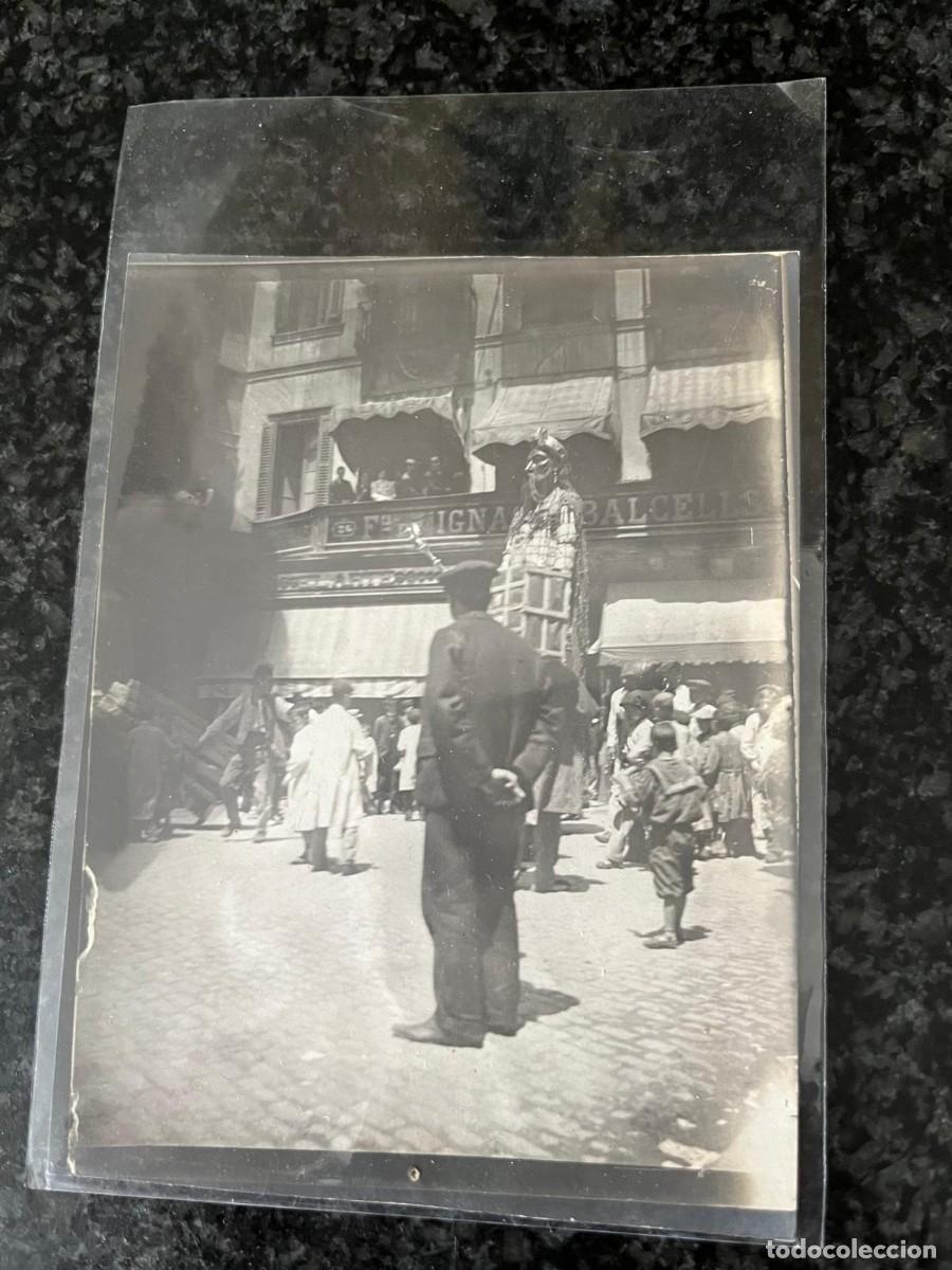 Fotograf&iacute;a antigua: antigua foto 9x12 ctms gigante posiblemente Barcelona