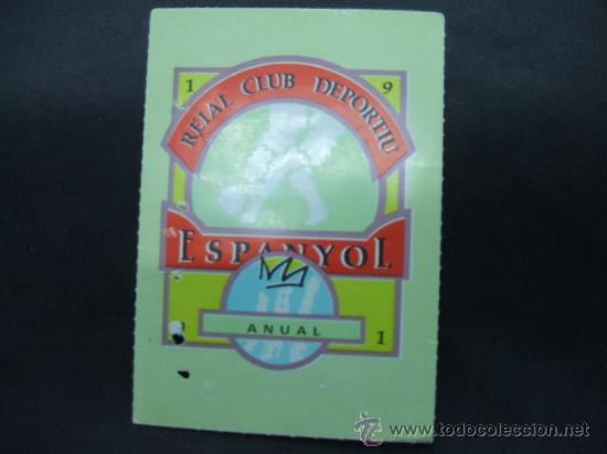 Sports collectibles: R.C.D ESPANYOL - SOCI ANY 1991 -