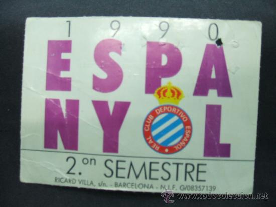 Sports collectibles: R.C.D ESPANYOL - SEGON SEMESTRE 1990 -