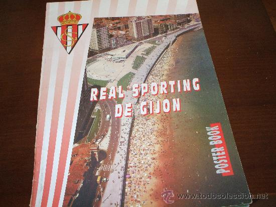 Sports collectibles: Poster Book fotos Real Sportig De Gijon 1995 ,ver fotos adicionales del interior del album