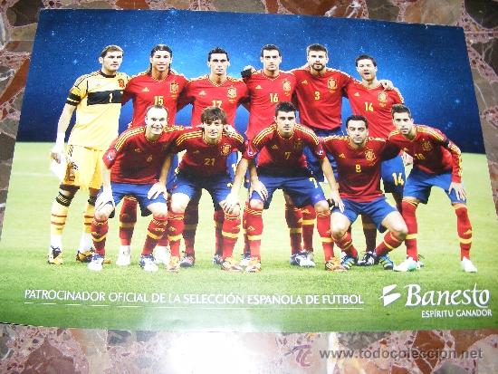 Sports collectibles: 1 POSTER SELECCION ESPA&Ntilde;OLA FUTBOL - ESPA&Ntilde;A 2012 GANADORA EUROCOPA AUSTRIA SUIZA