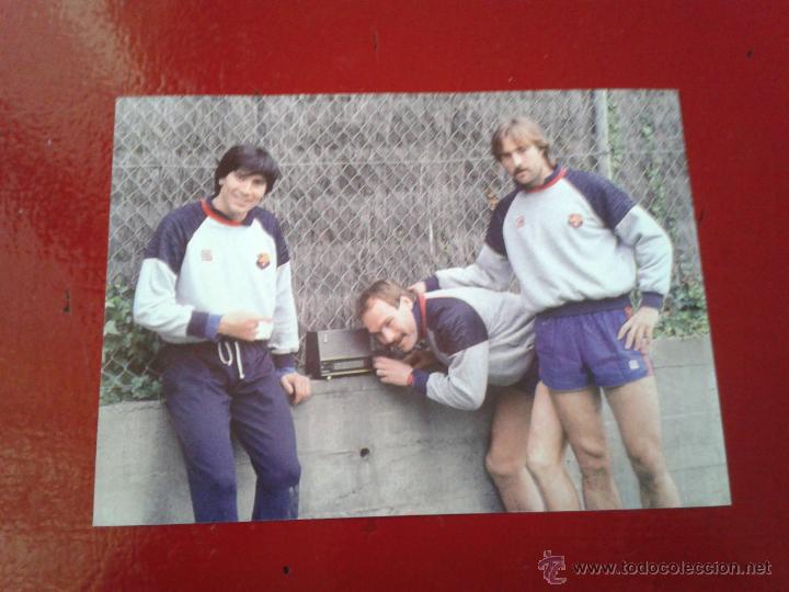 Collectionnisme sportif: L&aacute;mina 16x11 cm Bar&ccedil;a F&uacute;tbol Club Barcelona FC FCB Lobo Carrasco Calder&eacute;