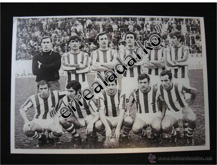 Collectionnisme sportif: FOTOGRAFIA 15x20 REAL SOCIEDAD A&Ntilde;OS 70 BLANCO Y NEGRO