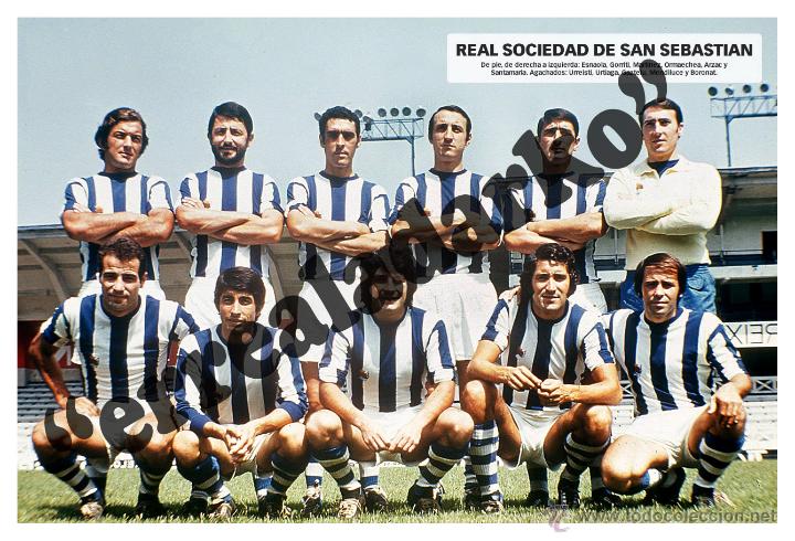 Collectionnisme sportif: FOTOGRAFIA 15x22,5 REAL SOCIEDAD 1970-1971 70-71