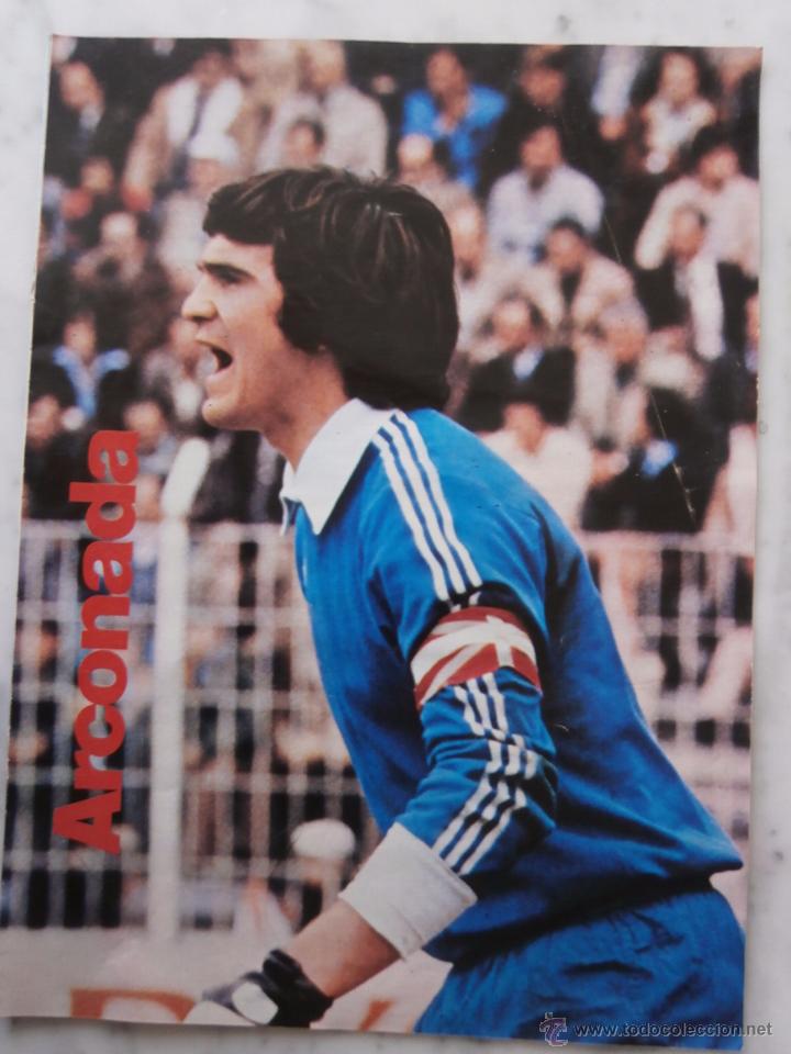 Collectionnisme sportif: hoja de revista  ARCONADA Y LOPEZ  UFARTE REAL SOCIEDAD mide 27 x 20