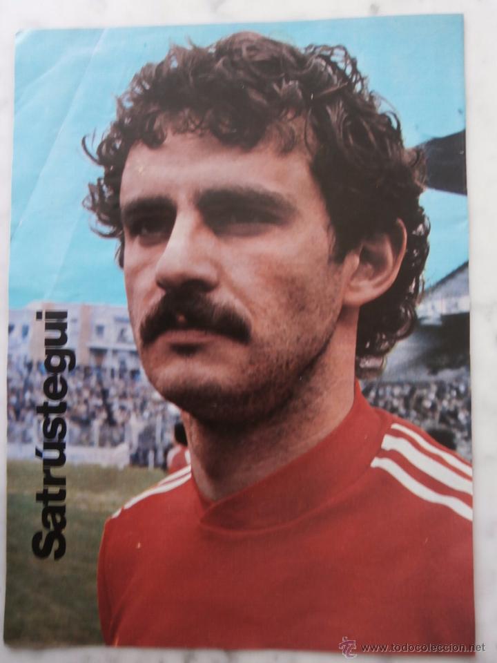Collectionnisme sportif: hoja de revista  SATRUSTEGUI  Y  CORTABARRIA  REAL SOCIEDAD  mide 27 x 20