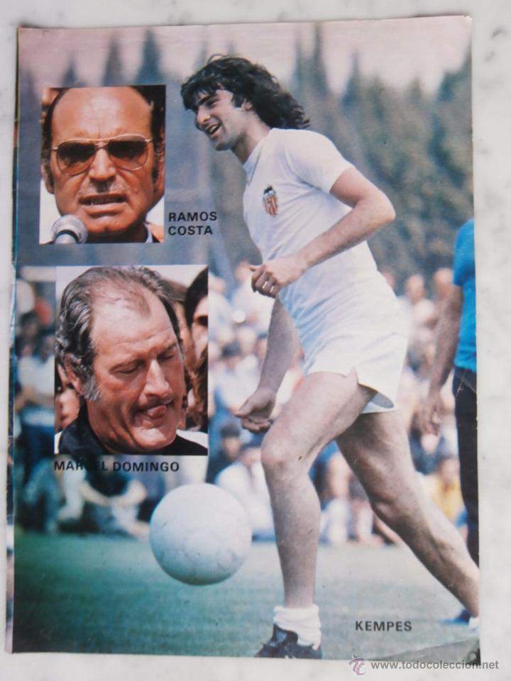 Collectionnisme sportif: hoja de revista KEMPES DEL VALENCIA C.F. mide 21 x 28