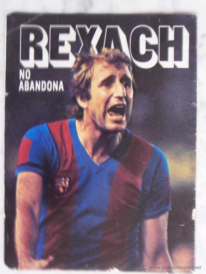 Sports collectibles: hoja de revista  - rexach  -  no abandona - mide 21 x 28
