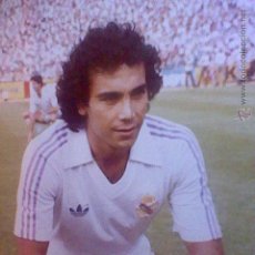 Coleccionismo deportivo: FOTOGRAFIA AÑOS 80 REAL MADRID JUGADOR HUGO SANCHEZ 15 X 10 CMS 