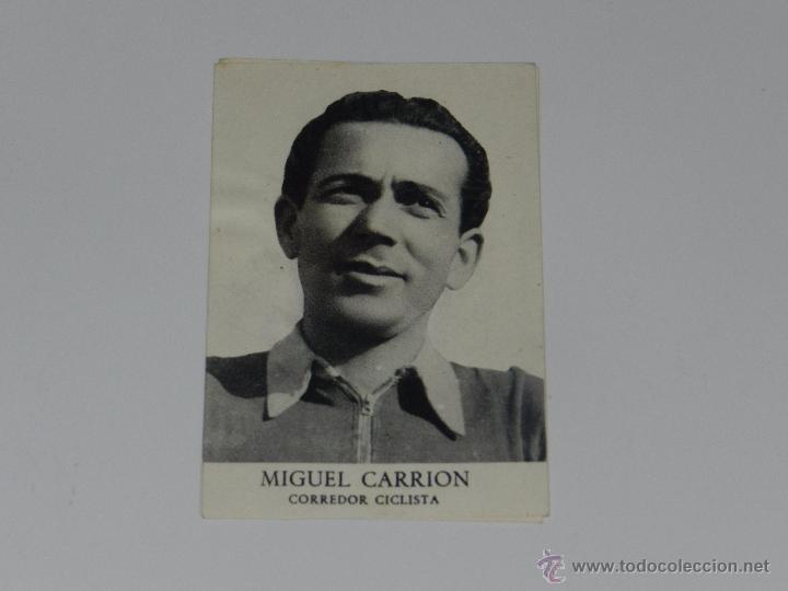 Coleccionismo deportivo: CICLISMO - MIGUEL CARRION , CORREDOR CICLISTA , FOTOS DEPORTIVAS FHER 1942 , BUEN ESTADO