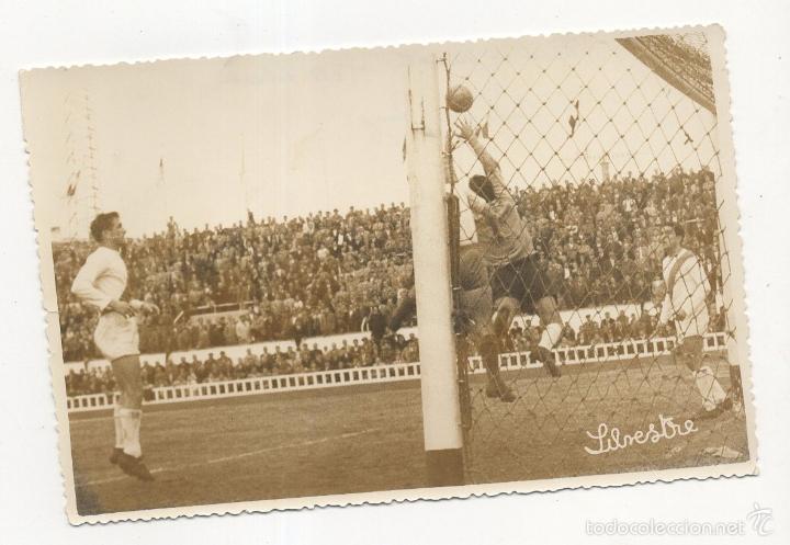 Collezionismo sportivo: FOTOGRAFIA FUTBOL. CADIZ - RAYO VALLECANO. BOLEA AL REMATE. FOTO SILVESTRE.