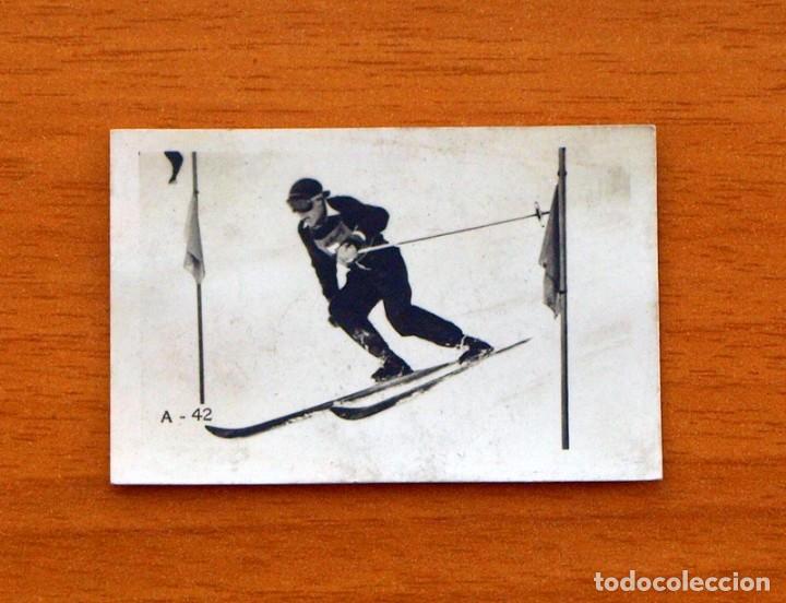 Coleccionismo deportivo: Chicles Tabay - A-42 Esqu&iacute; - Reportajes fotogr&aacute;ficos a&ntilde;o 1948 - Nunca pegado