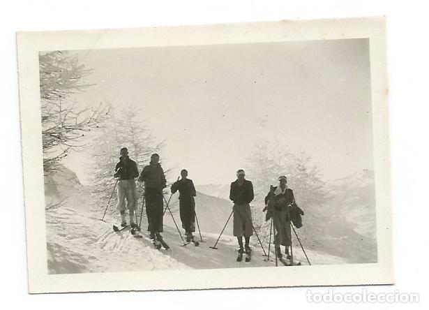 Coleccionismo deportivo: ESQUI GRUPO ESQUIADORES bonita fotograf&iacute;a tomada en MT. MOR&Eacute; en 1935 Fotograf&iacute;a antigua
