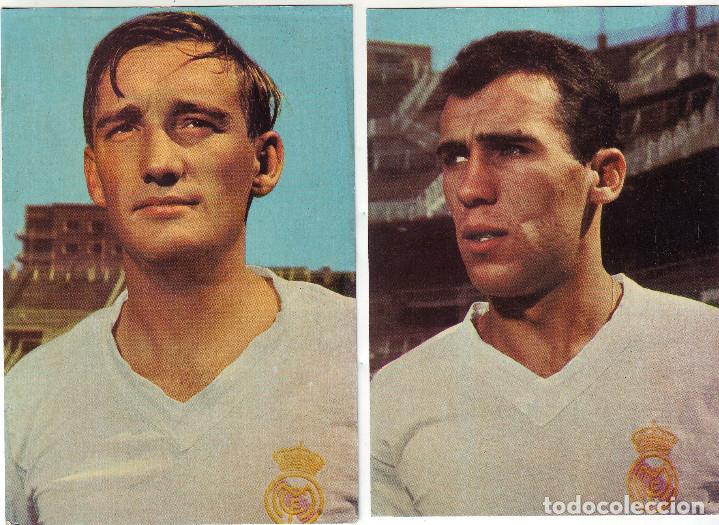 Coleccionismo deportivo: DOS POSTALES DEL MADRID ZOCO Y AMANCIO - Foto 1