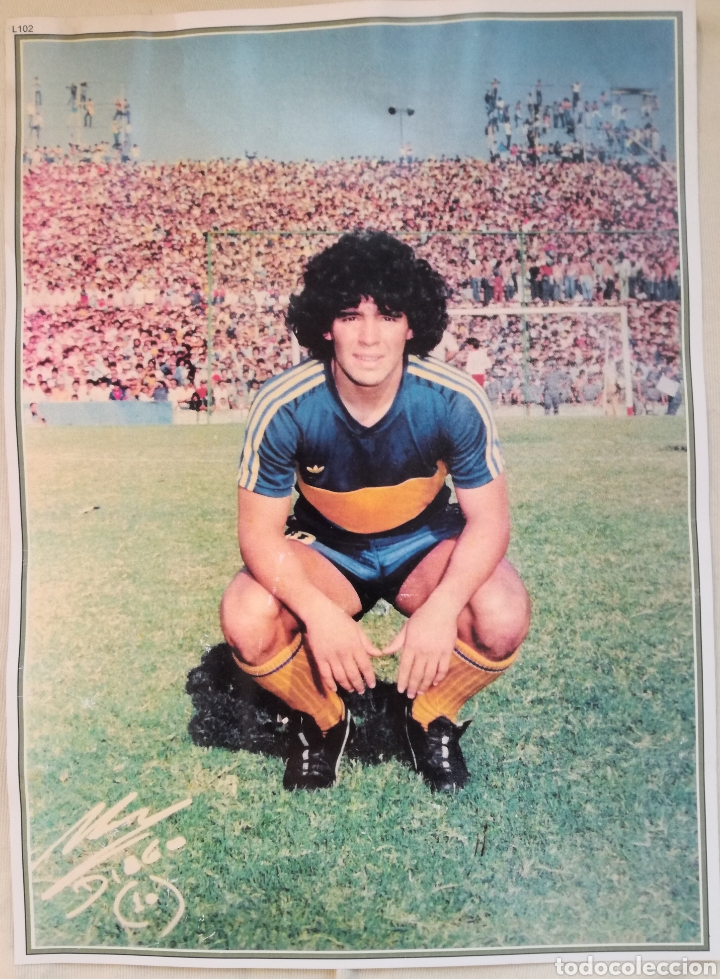 Coleccionismo deportivo: Antiguos P&oacute;sters Maradona. - Foto 2